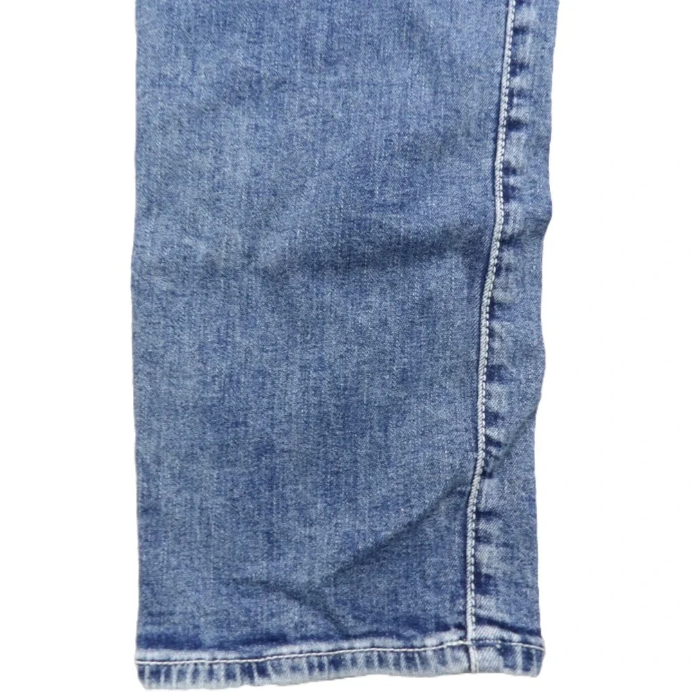 True Religion Jeans Men W32 Rocco Relaxed Skinny Flap Pocket Blue Denim Stretch
